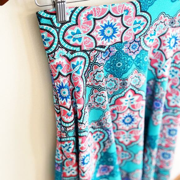 NEW Agnes & Dora mosaic print slip on midi skirt S NEW WITH TAGS - Picture 11 of 13